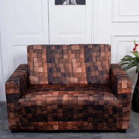 Wooden Blocks two seater sofa covers