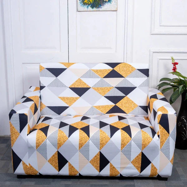 Yellow Prism sofa covers