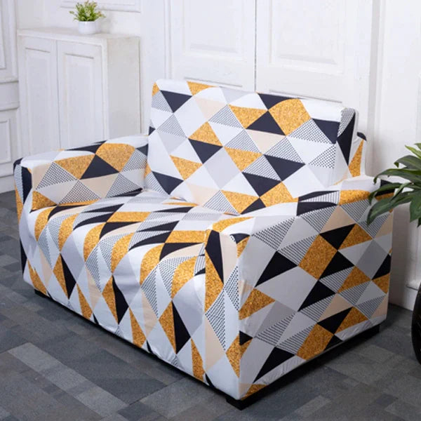 Yellow Prism 2 Seater Sofa Cover